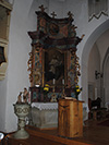 A biatorbágyi Római Katolikus Templom Nepomuki barokk mellékoltár restaurálása (esztétikai helyreállítása)