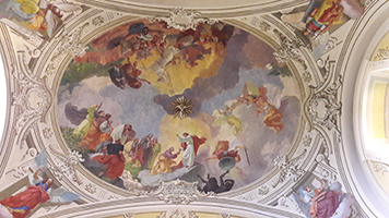 Szent Péter és Szent Pál apostol templom belső falképeinek teljes restaurálása